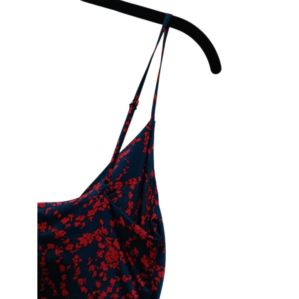 re:named Blue Aden Navy & Red Floral Slip Dress with Adjustable Straps - Picture 13 of 15